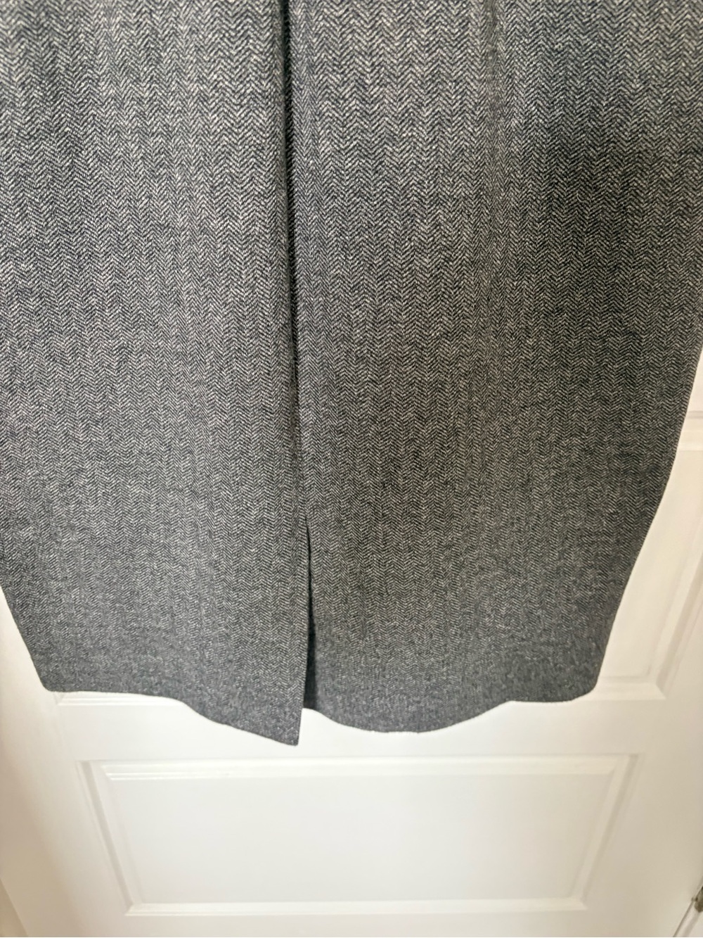 Brooks Brothers Gray Herringbone Dress Size 10 Preppy Old Money Dark Academia - Picture 8 of 10
